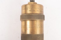 ENOTS: A circa 1920s Enots, made in England, brass flexible grease gun, 22.5cm long [Location: Melbourne] - 2