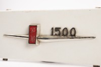 FIAT 1500: Three Fiat 1500 items, including a dash panel with fixed badge, a mid 1960s MKIII Instruction book and a circa mid 1960s small sales brochure in original plastic sleeve - 2