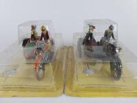 CLASSIC: Two Paya reissues of classic Motor Cycle & Sidecar toys from the original castings,tinplate & clockwork. - 10