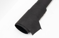 FABRIC: A large bolt of black fabric, believed to be used for tonneau covers, bolt approximately 155cm long [Location: Melbourne] - 3