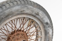 WIRE WHEEL: A wire wheel, size 17x x 350 with Englebert tyre [Location: Melbourne] - 2