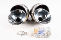 HEADLAMPS: A pair of Carello headlamps, with NOS internals such as globes & reflectors [Location: Melbourne]