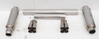 BURNS STAINLESS: Four individual Burns Stainless muffler pieces and two RathGibson steel tube pieces [Location: Melbourne]