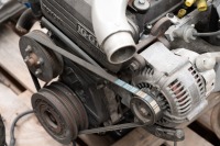TOYOTA: A late 1980s / early 1990s Toyota 1G-GTE engine, 24 valve, with twin turbo intercooler [Location: Melbourne] - 3