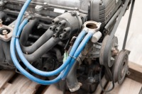 TOYOTA: A late 1980s / early 1990s Toyota 1G-GTE engine, 24 valve, with twin turbo intercooler [Location: Melbourne] - 9