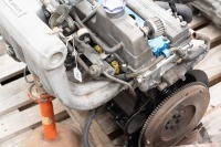 TOYOTA: A late 1980s / early 1990s Toyota 1G-GTE engine, 24 valve, with twin turbo intercooler [Location: Melbourne] - 11