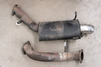 LUKEY: A Lukey sport muffler [P/N L2781] and one possible exhaust extension piece [Location: Melbourne]