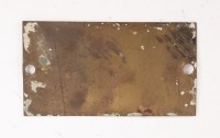 LANE'S MOTORS: A rare Lane's Motors of Exhibition St. Melbourne stock number ID plate, numbered '8113 TC', 3.5cm high, 7cm wide [Location: Melbourne] - 2
