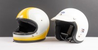 HELMETS: Two circa 1970s / 1980s racing helmets [Location: Melbourne]