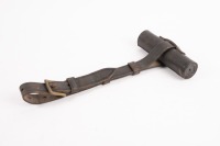 HOLSTER: A leather crank handle holster, overall length 47cm, opened [Location: Melbourne]