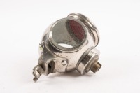 HELMET LIGHT: A small early James Neale & Sons (Birmingham) 'Raydyot' helmet spotlight, two clear lenses on red lens, largest lens size 5.5cm [Location: Melbourne] - 2