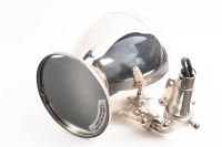 BUTLERS ATLANTIC: A fine restored Butlers Limited Atlantic pillar mount spot lamp with mirror backing, thought to possibly suit early Rolls-Royce or Bentley models, lens diameter approx 10cm [Location: Melbourne] - 3