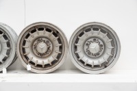 MERCEDES: A set of Mercedes-benz 'Bundt' alloy wheels, size 6.5" x 14", [P/N KBA40107], no tyres [Location: Melbourne] - 2