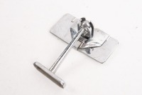 LUCAS: A Lucas No.104 small rear view chrome mirror, lens width 9cm [Location: Melbourne] - 2