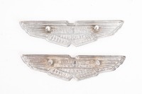 ASTON MARTIN: An original 'David Brown Aston Martin' winged badge, 12cm long [Location: Melbourne] - 2