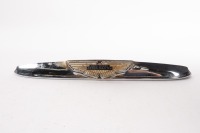 ASTON MARTIN: An Aston Martin chrome boot garnish piece with 'David Brown Aston Martin' winged badge affixed, 34cm long [Location: Melbourne]