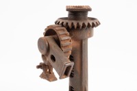 JACK: A pawl & cog jack, thought to be a railroad jack, marked 'NO 18', 26cm high, not extended [Location: Melbourne] - 2