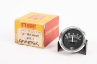 AMMETER: A NOS Stewart Warner ammeter [P/N LV7 / SKR / 669789], [Location: Melbourne]