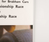 BRANDS HATCH: A rare original circa 1970 poster 'Salute to Jack Brabham' for his final personal F1 car appearance, 77.5cm high, 51cm wide - 3