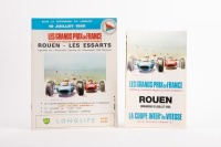 ROUEN 1966: An original programme and fold out map for the 1966 G.P de Rouen-les-Essarts won by Denny Hulme (BT 18 Brabham-Honda)