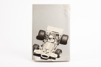 BRABHAM: 'When the Flag Drops' hardcover book, authored and signed by RonTauranac on title page, from the library of Barry Lake - 4