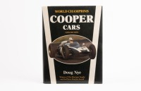 DOUG NYE: The Cooper Cars book by Doug Nye, hardcover 2nd edition, hand signed inside cover by Sir Jack, 376 pages