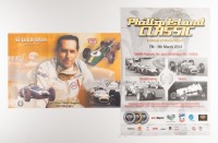 PHILLIP ISLAND: A commemorative P.I Classic poster featuring Brabhams plus a 'The Legend' Brabham poster, largest 59.5cm high, 42cm wide