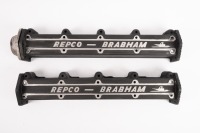 CAM COVERS: Two Repco-Brabham V8 cam covers, each with cast No.RB640,329