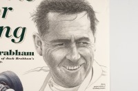 EASTERN CREEK: An attractive poster with artwork by Brian Caldersmith for the 'Tribute to Brabham' event 1996, hand signed by artist Brian and Ron Tauranac, 55cm high, 42cm wide - 2