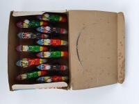 RACING: WIND UP RACING MOTORCYCLES box with 11 clockwork racing bikes, all in excellent condition c1970s. - 2