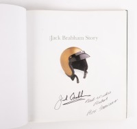 SIR JACK: 'The Jack Brabham Story' hardcover book, signed and inscribed to title page by Jack Brabham and Ron Tauranac - 2