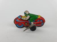 RACING: WIND UP RACING MOTORCYCLES box with 11 clockwork racing bikes, all in excellent condition c1970s. - 8