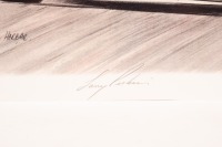 BT45: A signed print of the Martini Brabham BT45 as driven by Larry Perkins, signed in pencil by both Larry Perkins & Ron Tauranac, 30cm high, 42cm wide - 3