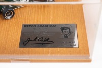 BT19: A Top Gear Legends 1:43 scale 1966 BT19 V8 model mounted on timber base with numbered metallic plate in perspex case - 2