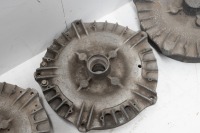 BRAKE DRUMS: Four finned brake drums, two unmachined, believed to be off a Cooper Bobtail, internal brake drum diameter 25.5cm - 3