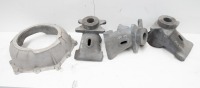 ELFIN: Three magnesium uprights cast with 'Elfin MP5' plus aluminium bell housing believed to suit Elfin F5000