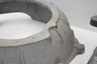 ELFIN: Three magnesium uprights cast with 'Elfin MP5' plus aluminium bell housing believed to suit Elfin F5000 - 3