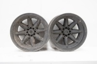 WHEELS: Two 15 x 7 magnesium racing wheels believed to suit Cooper sports cars ie Bobtail or Monaco
