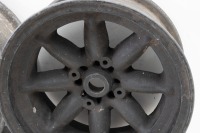 WHEELS: Two 15 x 7 magnesium racing wheels believed to suit Cooper sports cars ie Bobtail or Monaco - 2