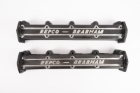 CAM COVERS: Two Repco-Brabham V8 cam covers, each with cast No.RB640,329, one also has No. 14527638 stamped
