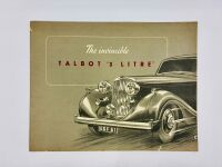 SUNBEAM-TALBOT: A Sales Brochure for the Talbot 3-litre [Location: Sydney]