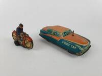 POLICE: Police Motorcycle & Car by Philipp Niedermeier West Germany c1950s.