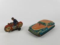 POLICE: Police Motorcycle & Car by Philipp Niedermeier West Germany c1950s. - 2