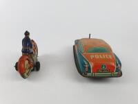 POLICE: Police Motorcycle & Car by Philipp Niedermeier West Germany c1950s. - 4