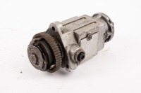 MAGNETO: A BTH twin cylinder magneto, type KC2, turns over, has a Triumph pre unit auto advanced unit
