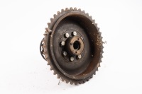 TRIUMPH: A Triumph rear brake hub & sprocket