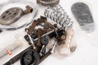 AJS / MATCHLESS: A group of assorted AJS / Matchless parts, has some stays, battery box, new oil filter etc, sticker etc - 2