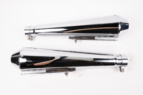 MUFFLERS: A pair of brand new accessory style mufflers
