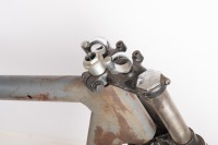 FRAME: A custom made frame with Triumph forks, thought to be possibly Norton Atlas, has been modified - 2