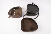 OIL TANKS: A Norton featherbed oil tank & tool box - 2